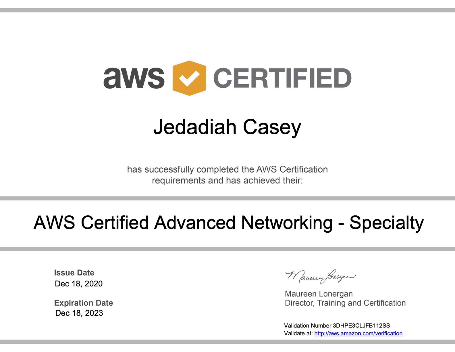 AWS Certified Advanced Networking Specialty